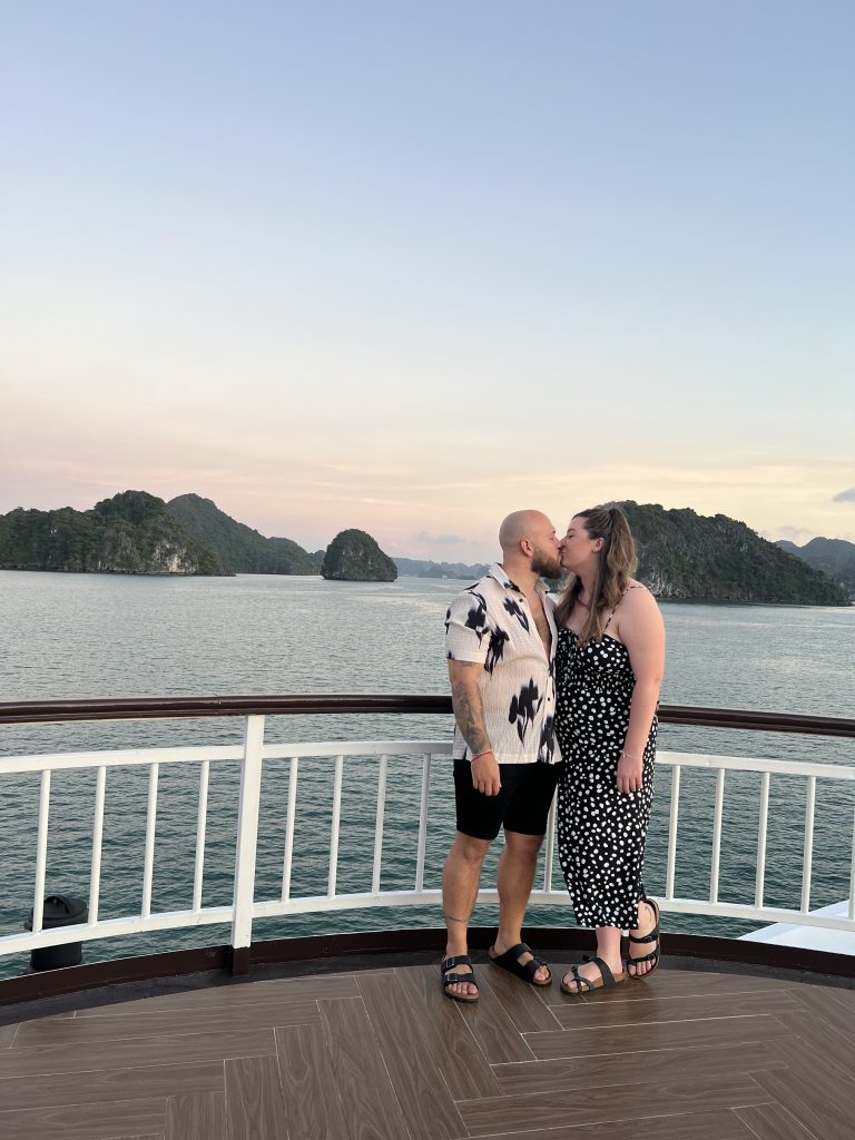 Engaged in Ha Long Bay Our Most Romantic Travel Story